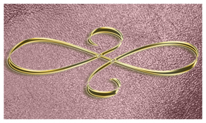 DNSEMP-C-601-GD-SH-GD Gold Scroll Shimmer Orchid